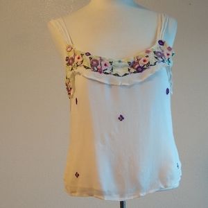 Papillon 90s flowy boho top womene's size M euc